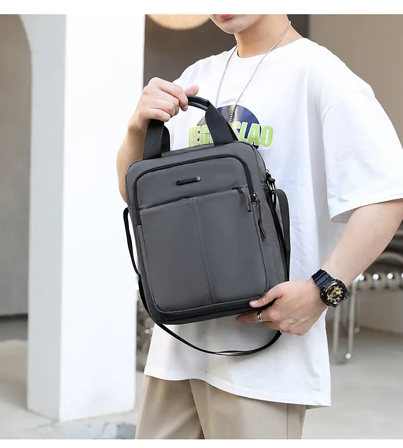 Men's Black Shoulder Bag Large Capacity 3 Colors — feature 26