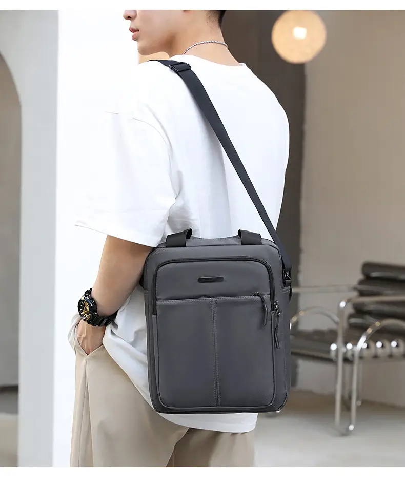 Men's Black Shoulder Bag Large Capacity 3 Colors — feature 27