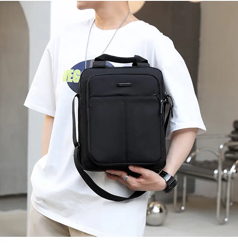 Men's Black Shoulder Bag Large Capacity 3 Colors — feature 29