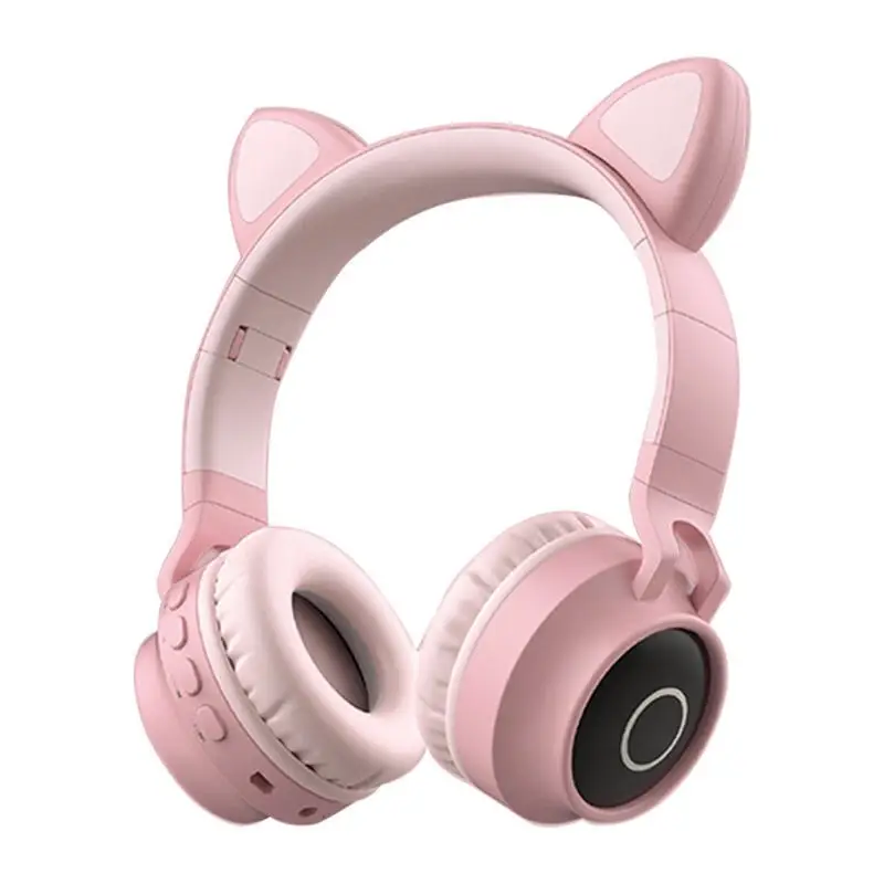 Cat Ears Bluetooth Headset Purple Wireless Mobile Phone