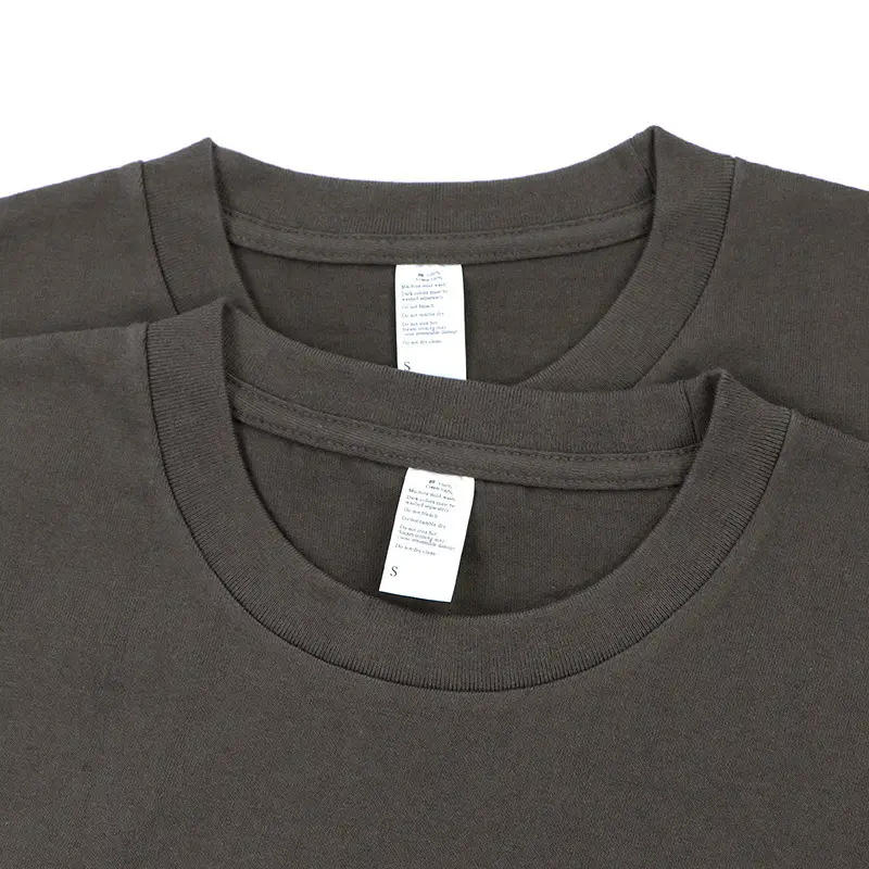 Men Black Cotton T-Shirt 250g Short Sleeve - Image 12