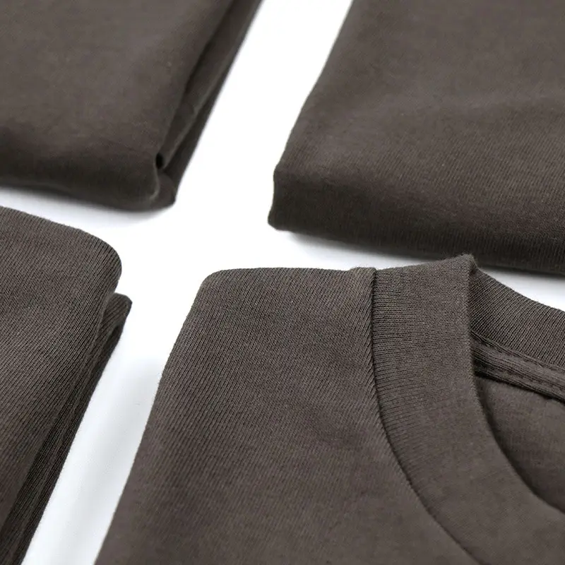 Men Black Cotton T-Shirt 250g Short Sleeve - Image 13