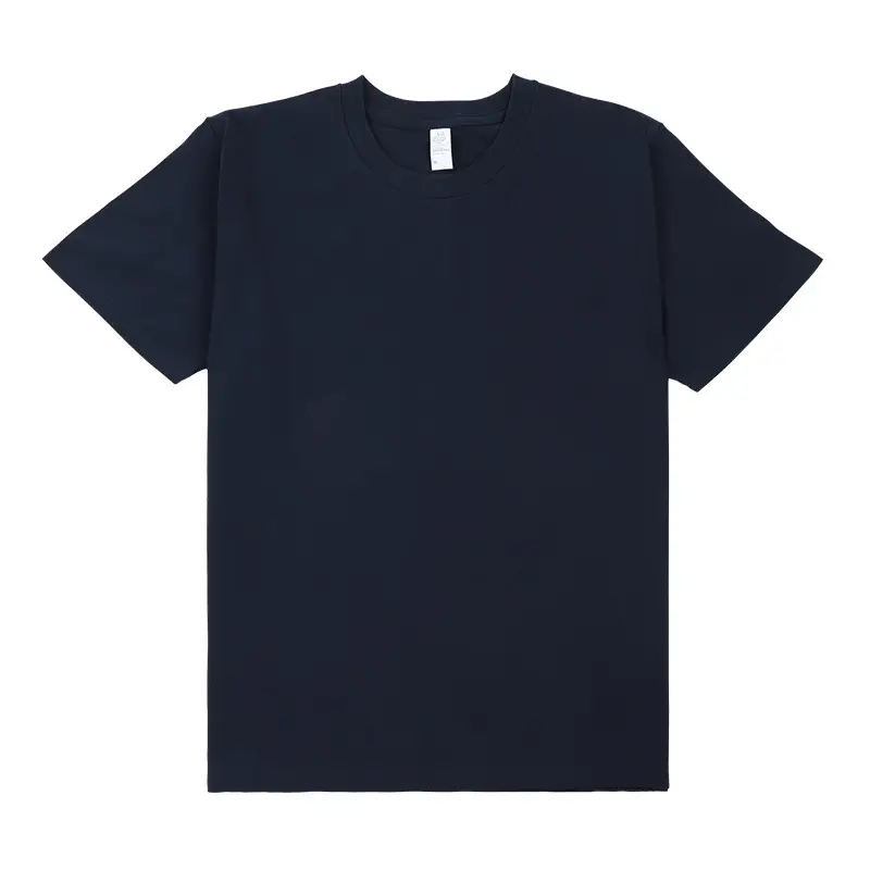 Men Black Cotton T-Shirt 250g Short Sleeve - Image 9