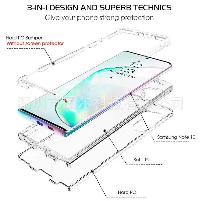 Transparent Acrylic Phone Case for Samsung Note 10 Plus S22 S23 Ultra — feature 10