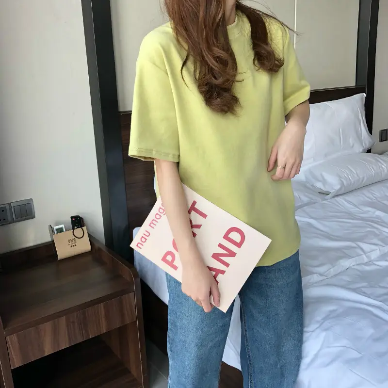 Women Grey Loose T-Shirt Short Sleeve Summer 2025 — feature 11