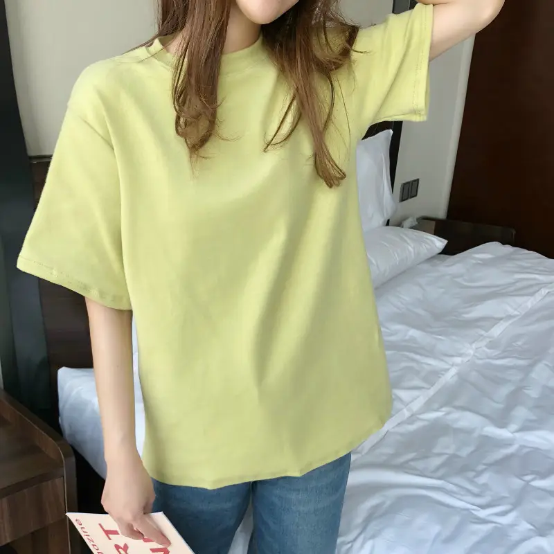 Women Grey Loose T-Shirt Short Sleeve Summer 2025 — feature 12