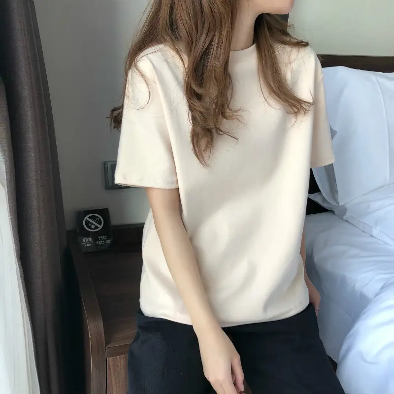 Women Grey Loose T-Shirt Short Sleeve Summer 2025 — feature 15