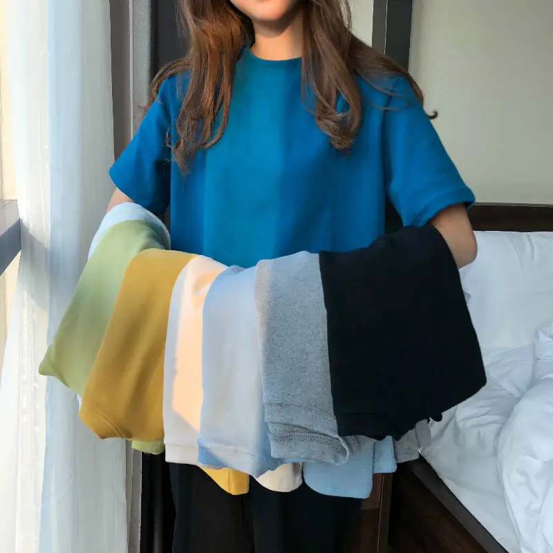 Women Grey Loose T-Shirt Short Sleeve Summer 2025 — feature 3