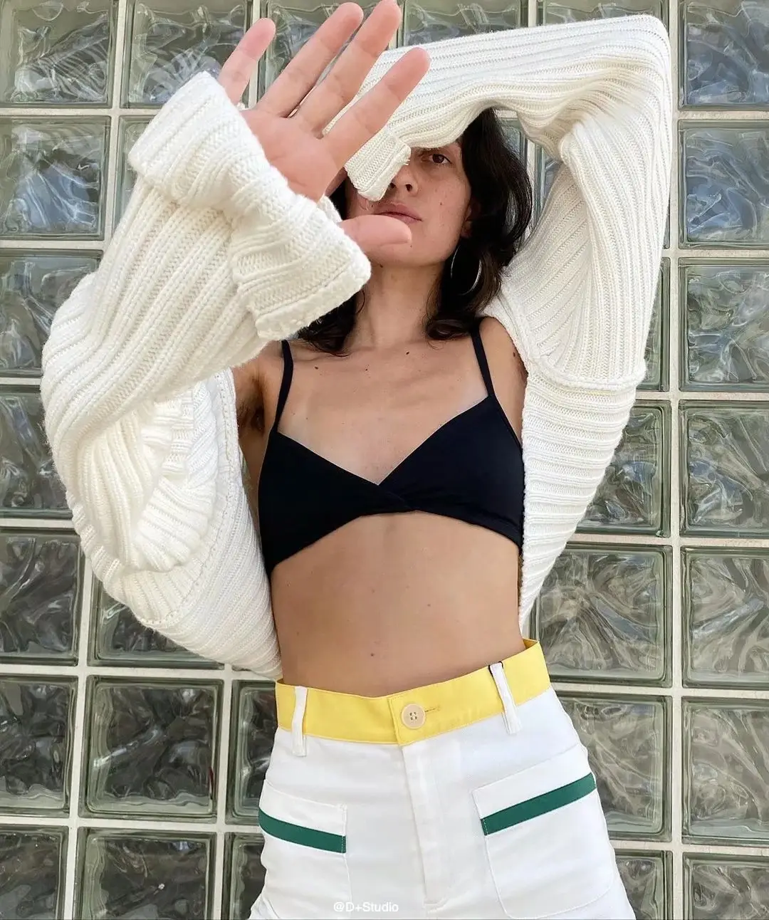 Women's Knitted Sweater Top & High Waist Skirt Set - Image 5