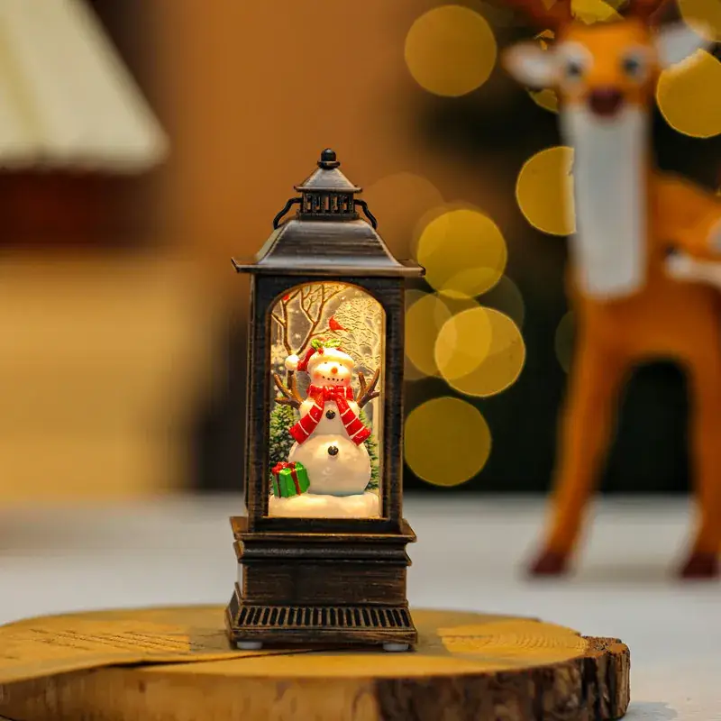 Christmas Decorative Lamps with Holiday Scenes for Elderly Home - Image 2