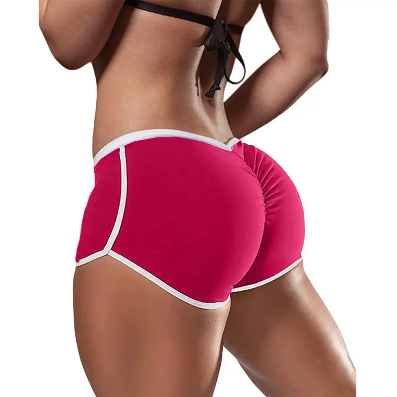 New European & American Cross-Border Sexy Low Waist Slim Fit Elastic Pleated Shorts for Women - Image 6
