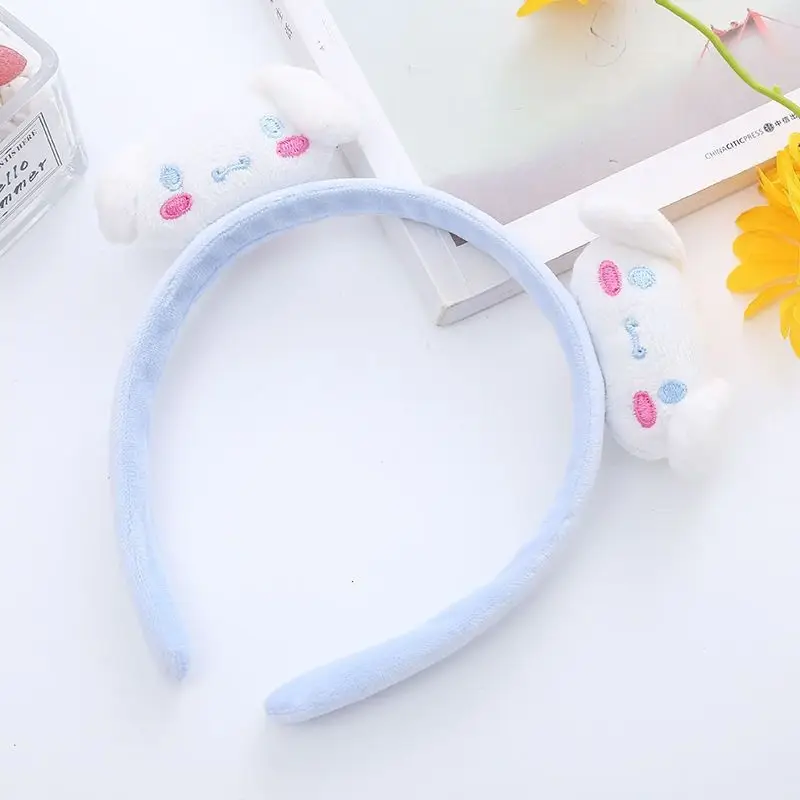Rabbit Ear Headband with Faux Fur & Pink Pads