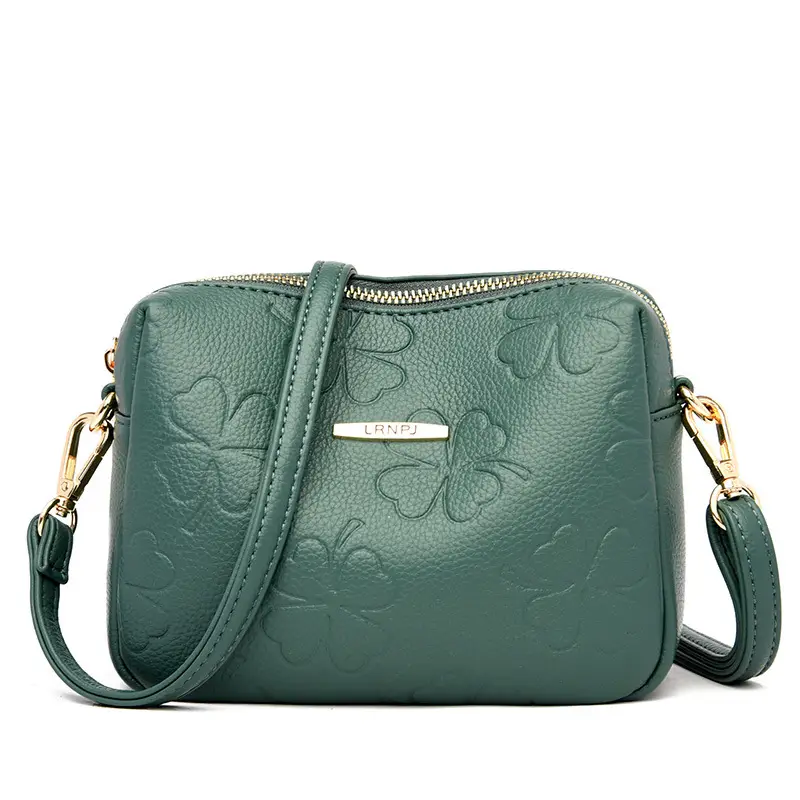 Green Embossed Shoulder Bag for Women 2025 - Image 4