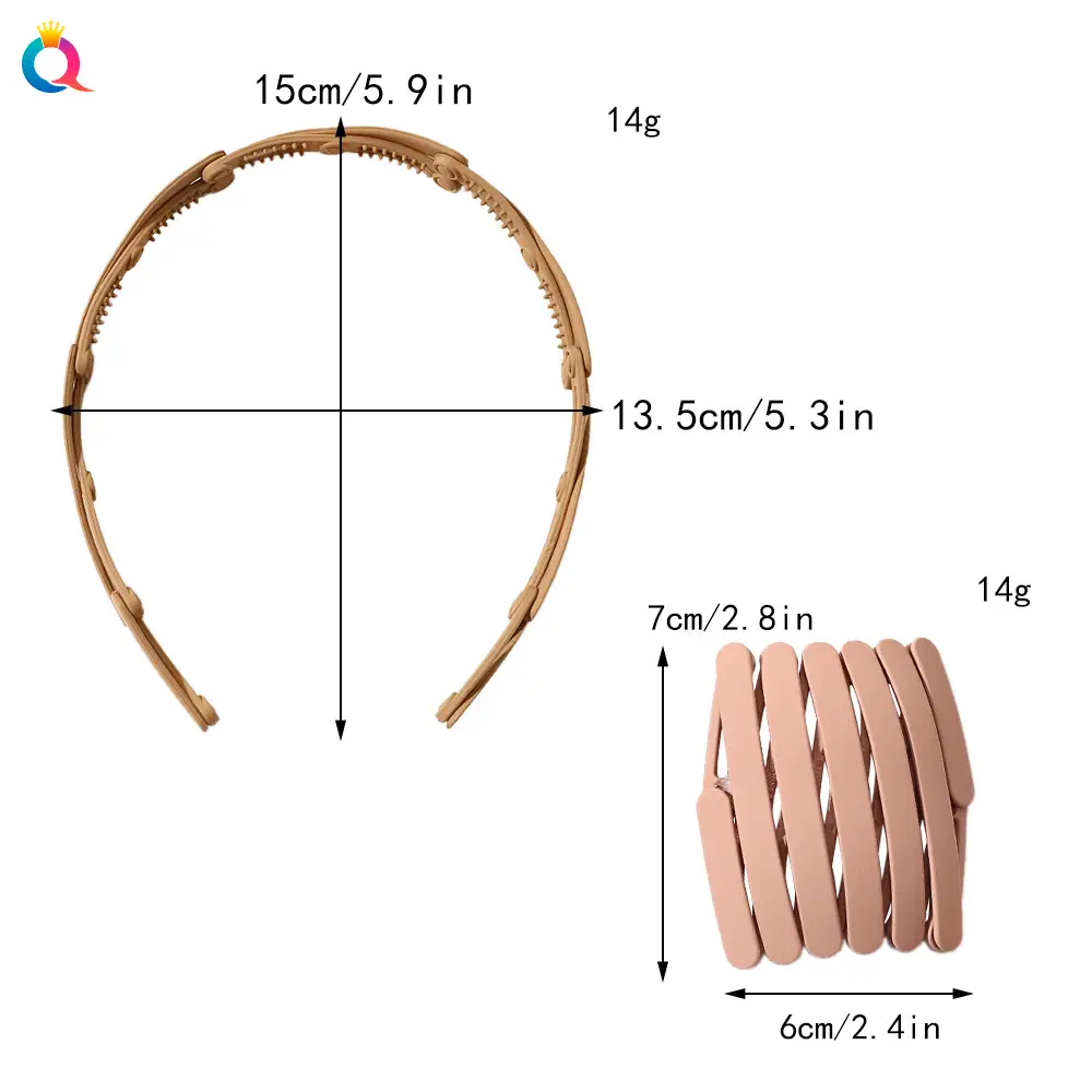 Qiyue Foldable ABS Headband for Women - Image 4