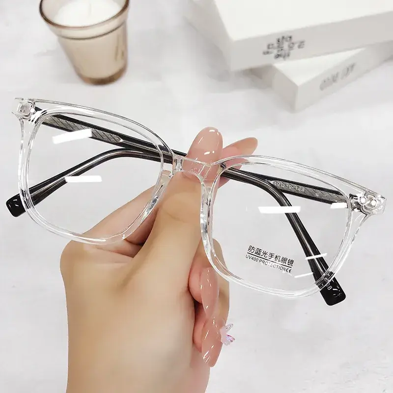 Women Anti-Blue Light Glasses Clear Transparent Frame