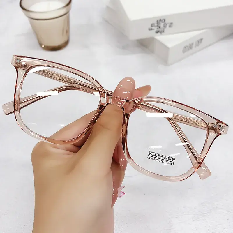 Women Anti-Blue Light Glasses Clear Transparent Frame