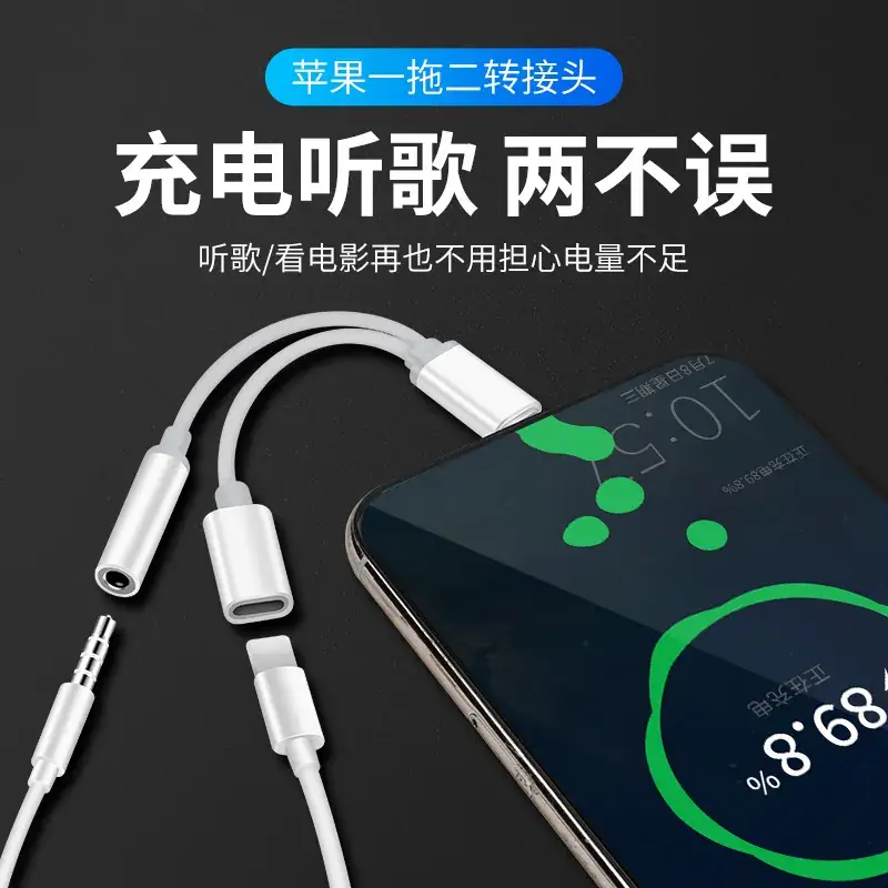 Apple iPhone 3.5mm Headphone Lightning Adapter