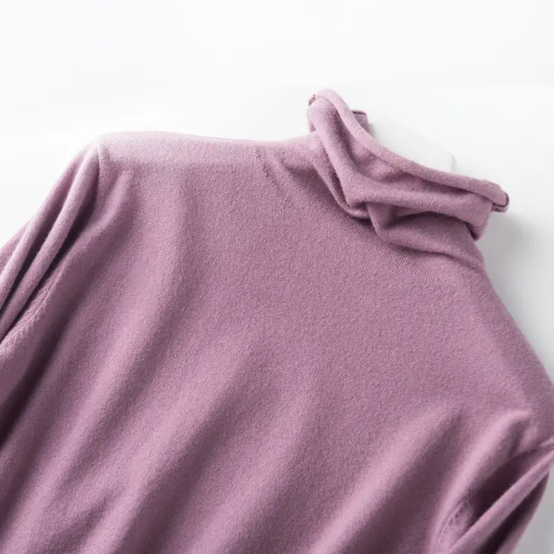 2024 Black High Neck Knit Pullover Women - Image 17