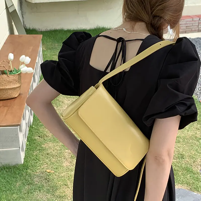 South Korea Homemade Summer New Simple One-shoulder Underarm Bag Instagram All-match Trendy Women's Bag onnuk Same Style Small Square Bag for Women - Image 4