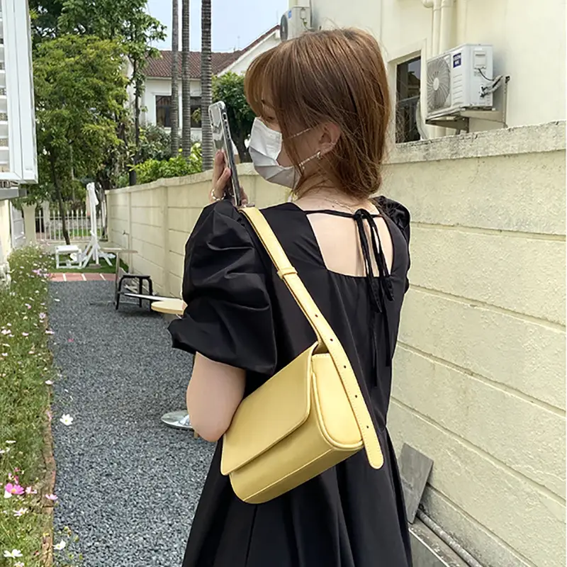 South Korea Homemade Summer New Simple One-shoulder Underarm Bag Instagram All-match Trendy Women's Bag onnuk Same Style Small Square Bag for Women - Image 5