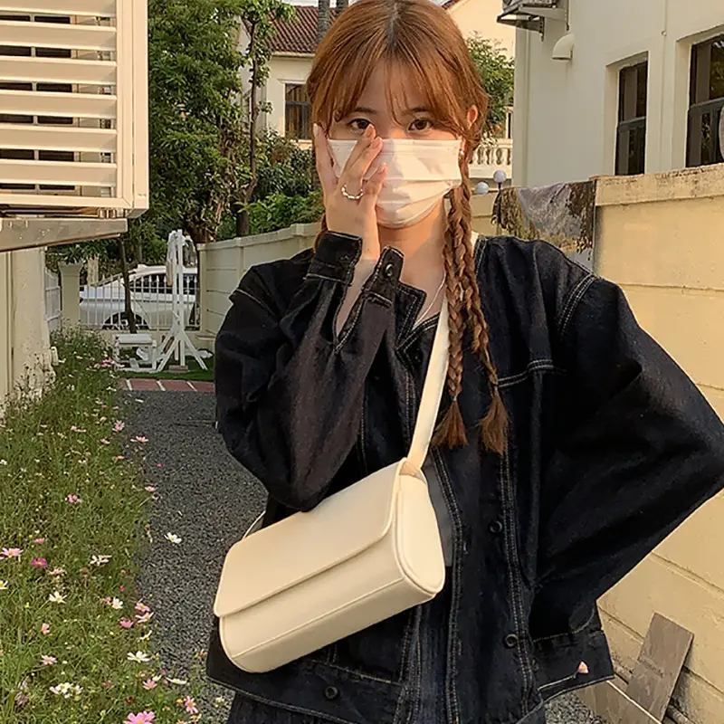 South Korea Homemade Summer New Simple One-shoulder Underarm Bag Instagram All-match Trendy Women's Bag onnuk Same Style Small Square Bag for Women - Image 6