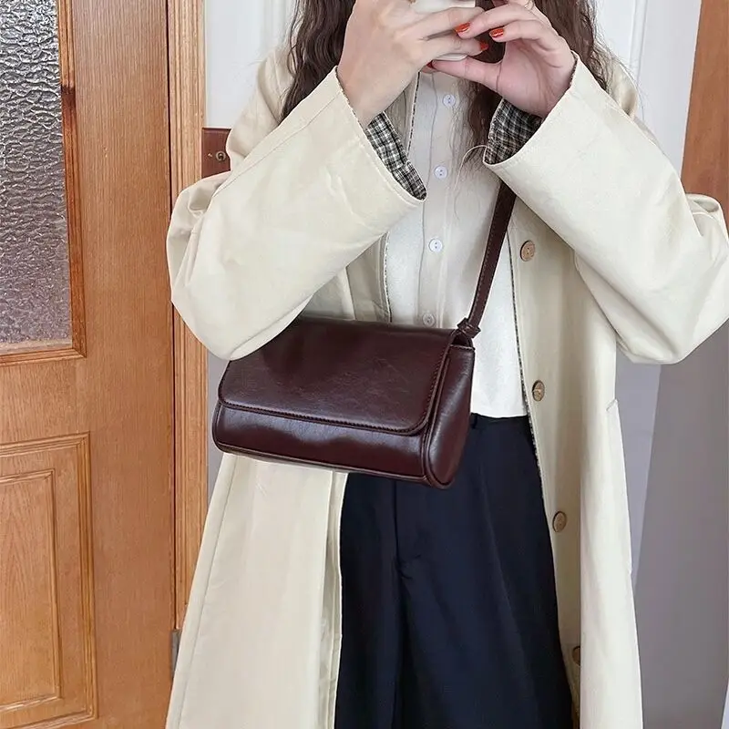 South Korea Homemade Summer New Simple One-shoulder Underarm Bag Instagram All-match Trendy Women's Bag onnuk Same Style Small Square Bag for Women - Image 2