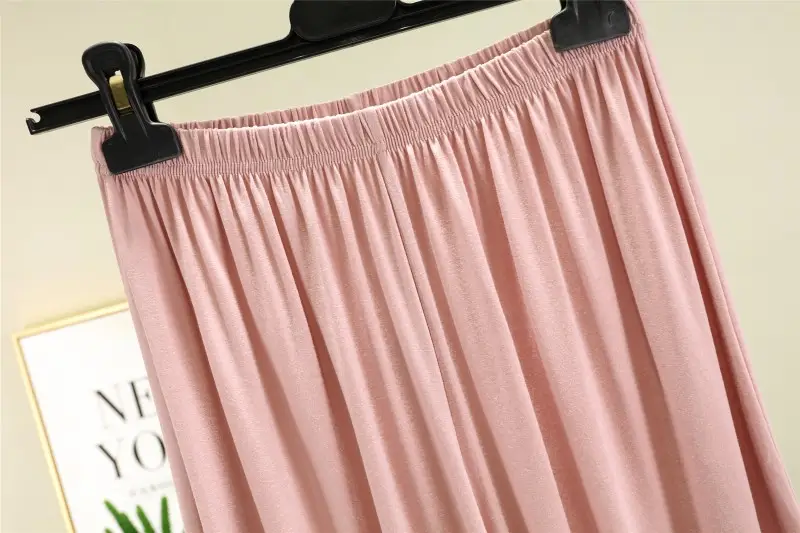 Green Modal Shorts Women Summer Slim Fit Wide Leg Pants — feature 31