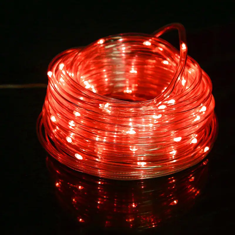 Purple LED Solar Tube Lamp Outdoor Waterproof - Image 7