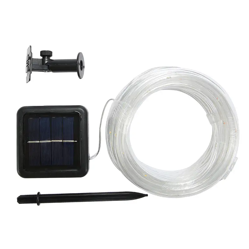 Purple LED Solar Tube Lamp Outdoor Waterproof - Image 9