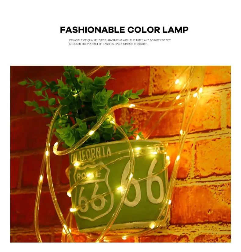 Purple LED Solar Tube Lamp Outdoor Waterproof — feature 7