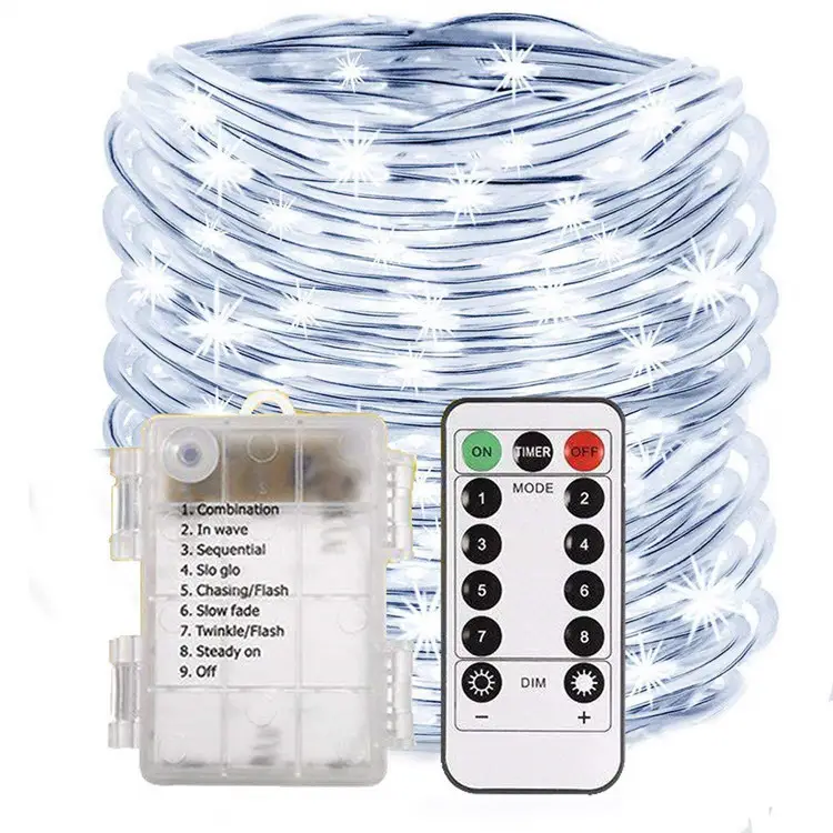 Purple LED Solar Tube Lamp Outdoor Waterproof - Image 3