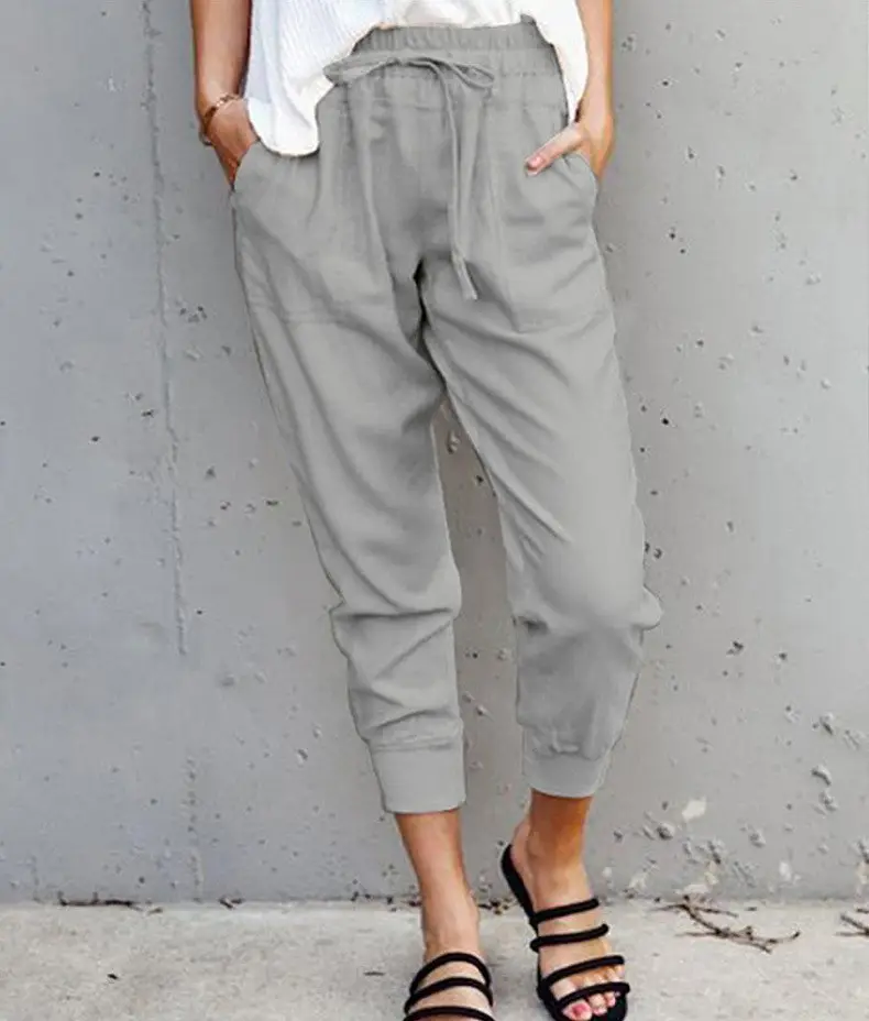 Women Pure Color Slim Fit Casual Pants 2025 - Image 2