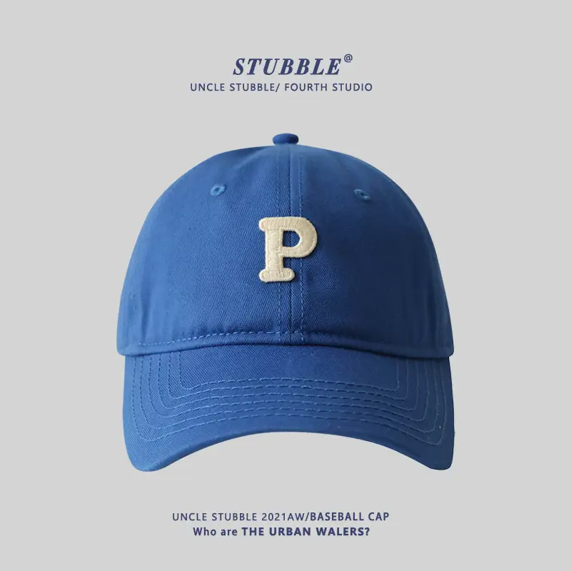 Stubble Big Head Baseball Cap Women Sunshade Black