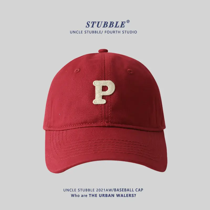 Stubble Big Head Baseball Cap Women Sunshade Black