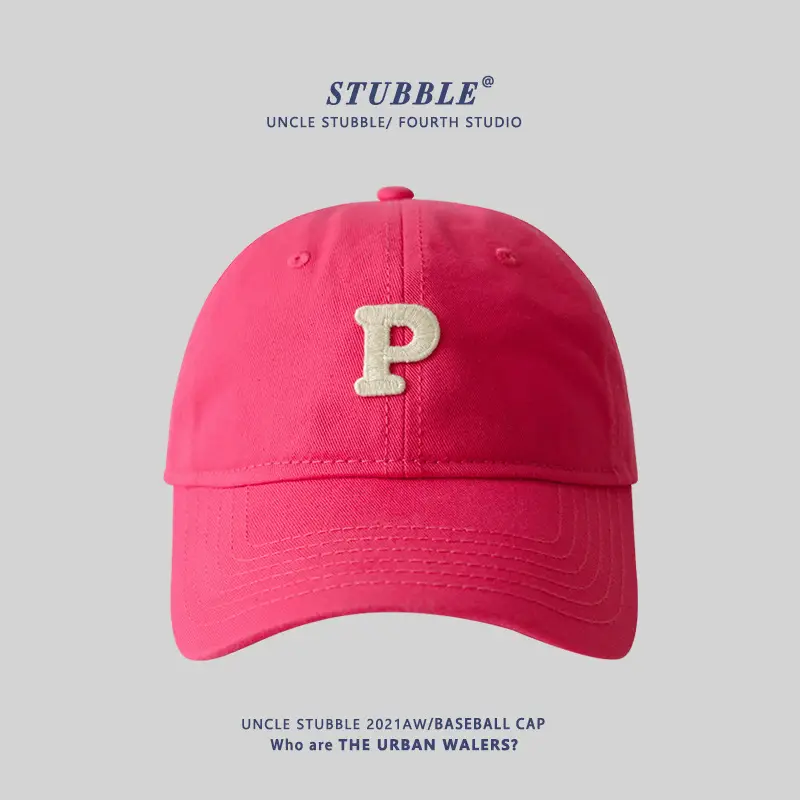Stubble Big Head Baseball Cap Women Sunshade Black