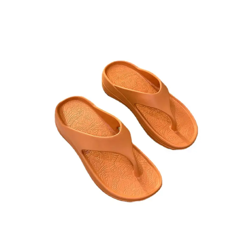 Women Orange Cross-Border Flip Flops Summer