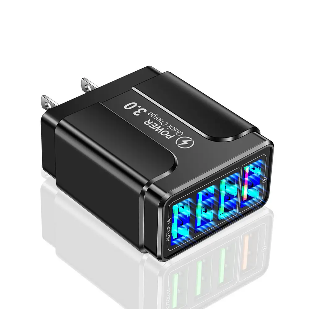 Luminous QC3.0 4USB Fast Charger with LED Display - Image 4