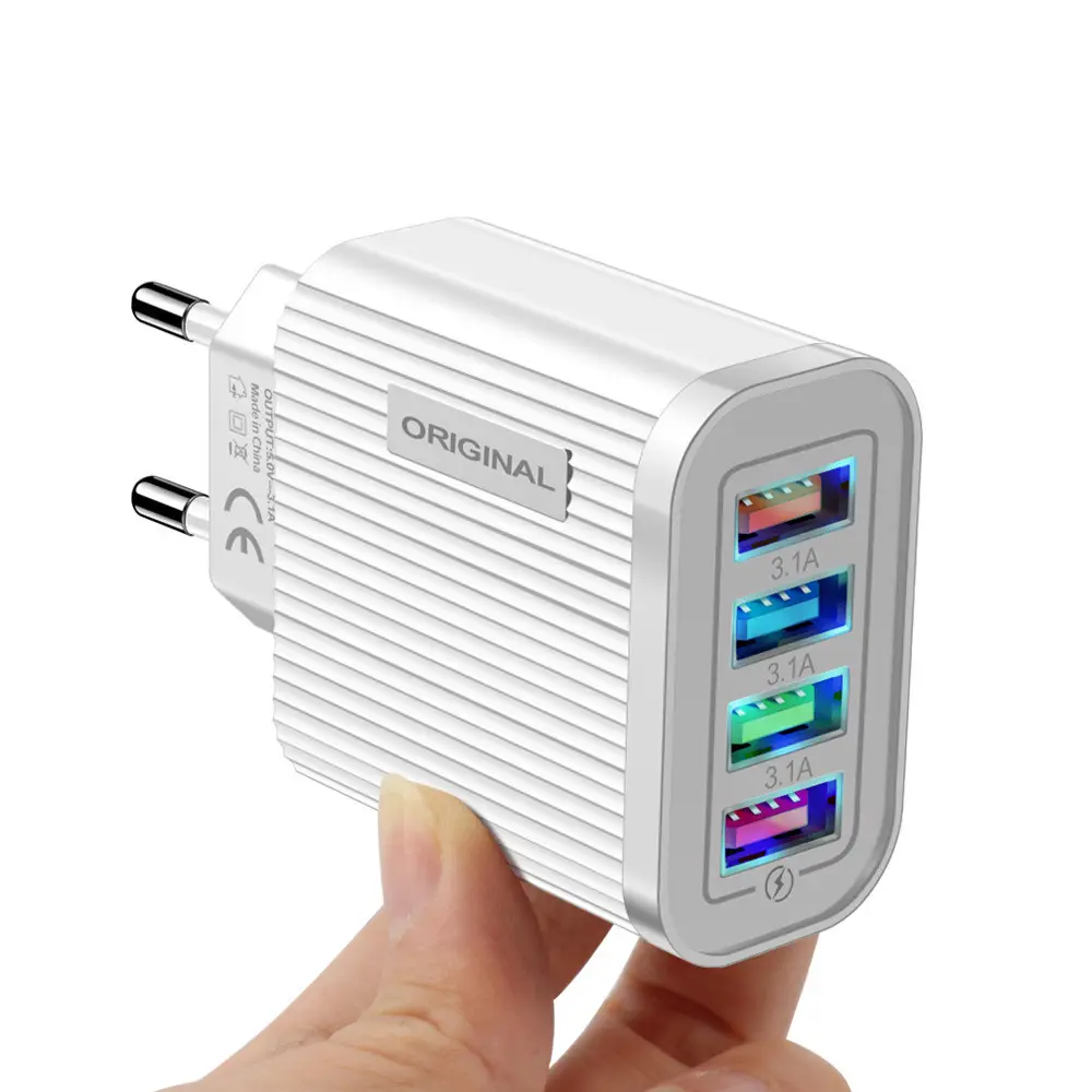 4 USB Ports European Standard Charging Head - Image 3
