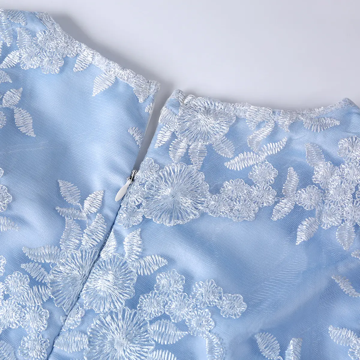 Light Blue Lace Two-Piece Dress for Women Large Size — feature 10