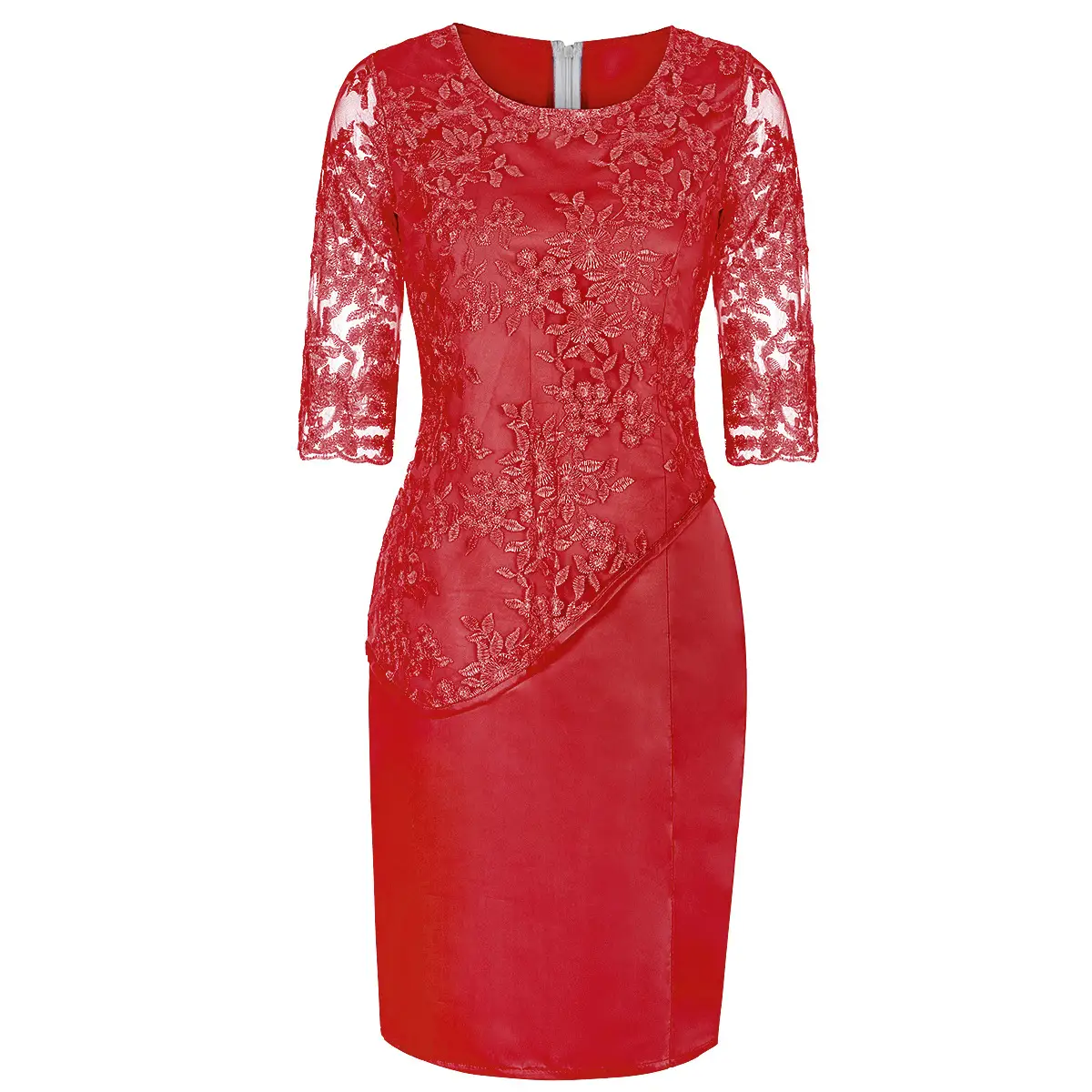 Light Blue Lace Two-Piece Dress for Women Large Size — feature 14