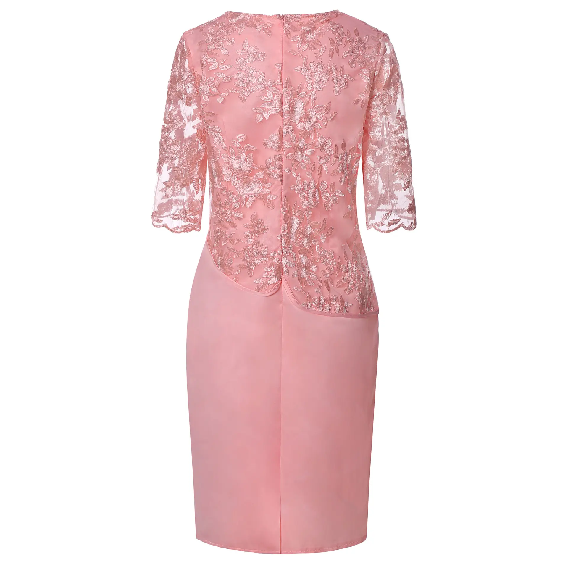 Light Blue Lace Two-Piece Dress for Women Large Size — feature 18