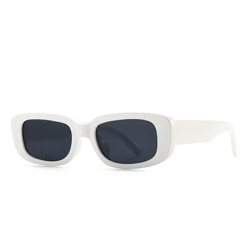 Red Tortue Print Narrow Sunglasses with Yellow Lens