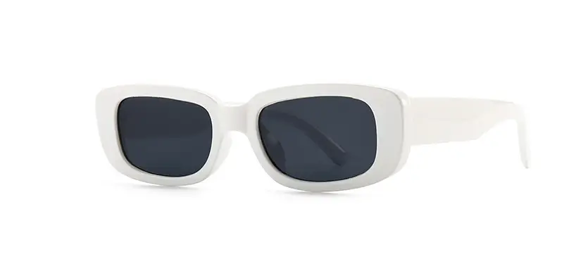 Red Tortue Print Narrow Sunglasses with Yellow Lens