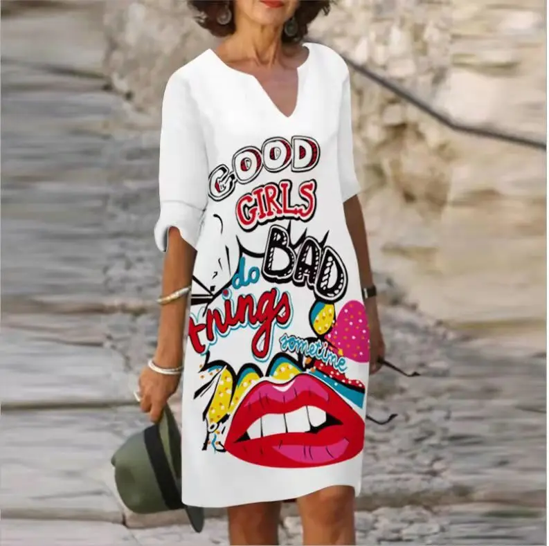 Women Floral Short Sleeve Crossbody Dress - Image 11