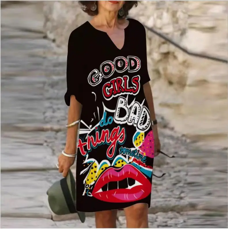 Women Floral Short Sleeve Crossbody Dress - Image 9