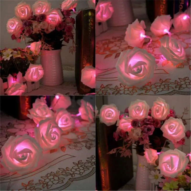 Wholesale Rose Light String LED Artificial Flower Lamp - Image 2