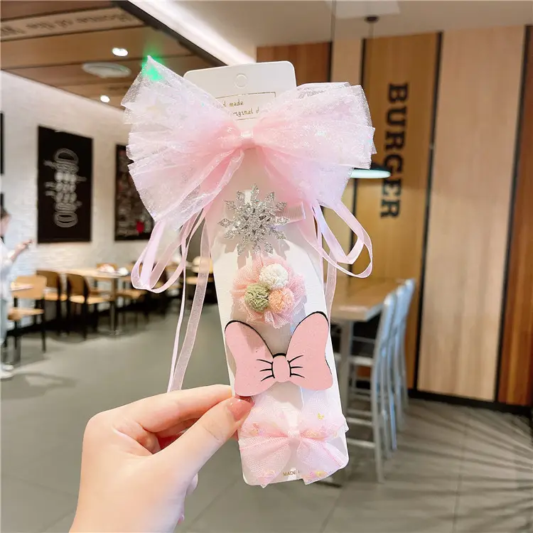 Cute Korean Style Baby Hair Clip Set Princess Aisha - Image 9
