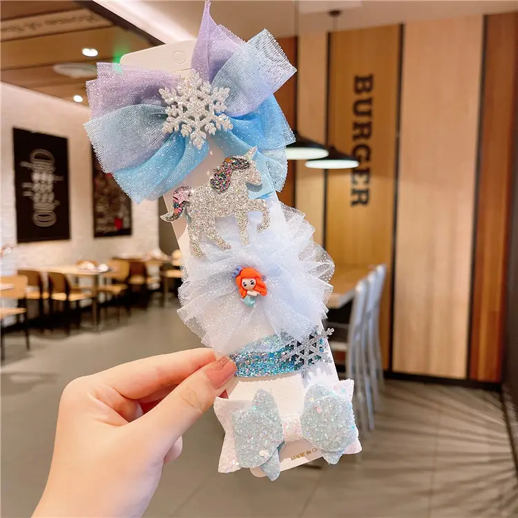 Cute Korean Style Baby Hair Clip Set Princess Aisha - Image 10