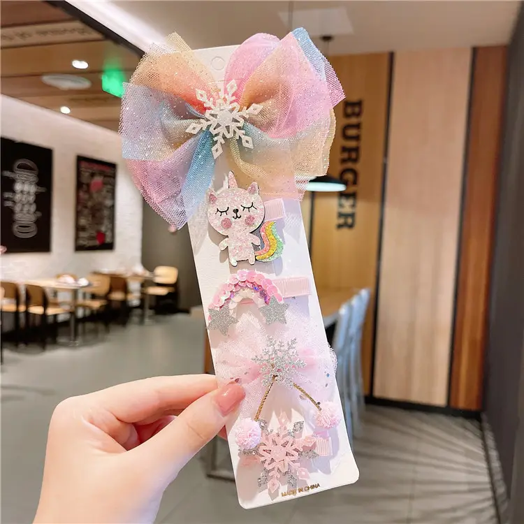 Cute Korean Style Baby Hair Clip Set Princess Aisha - Image 11