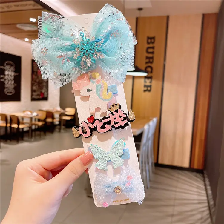 Cute Korean Style Baby Hair Clip Set Princess Aisha - Image 13